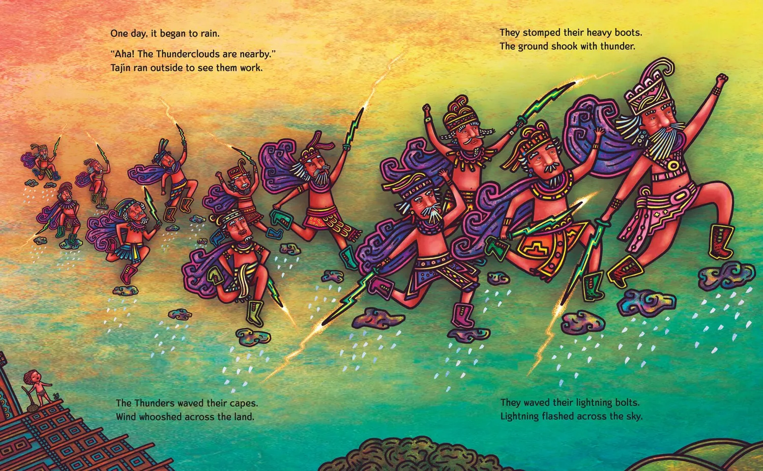 Abrams Tajín and the Twelve Thunders bildebok innbundet meksikansk myte