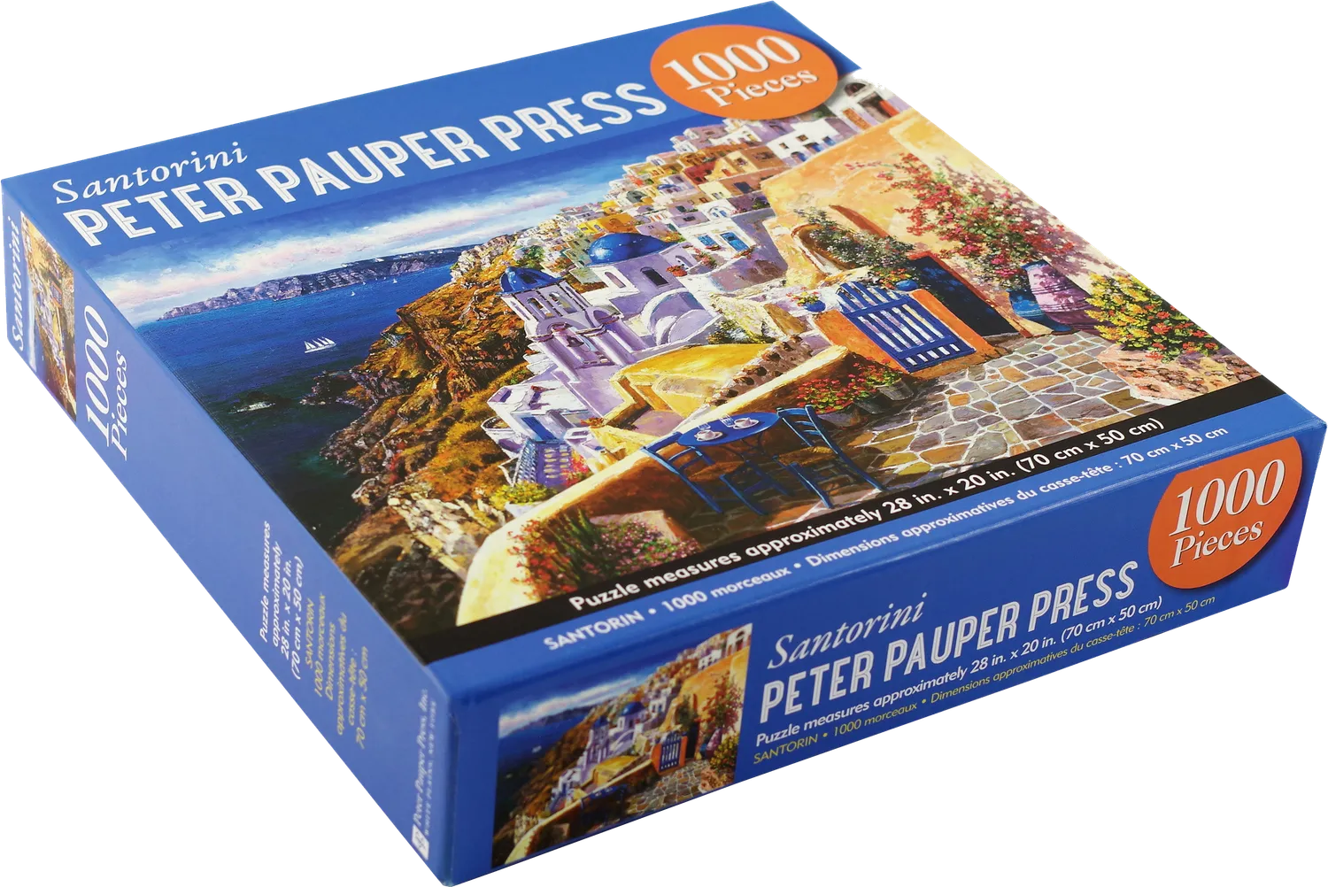 Peter Pauper Press Santorini puslespill 1000 brikker terrasse