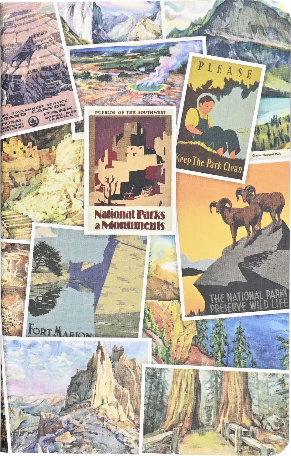 Peter Pauper Press Jotter Mini Notebooks National Parks notatbok 3-pk