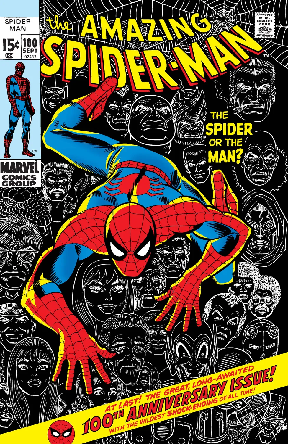 Abrams & Chronicle Spider-Man postkortboks 100 kort Marvel