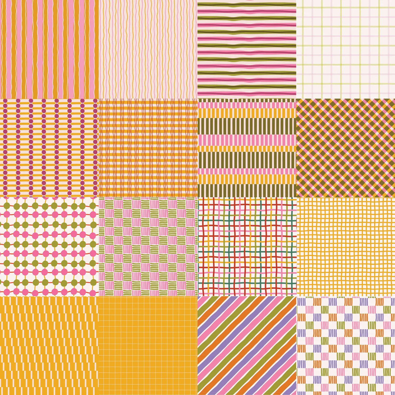 Peter Pauper Press Geometric mønsterpapir 64 ark rosa