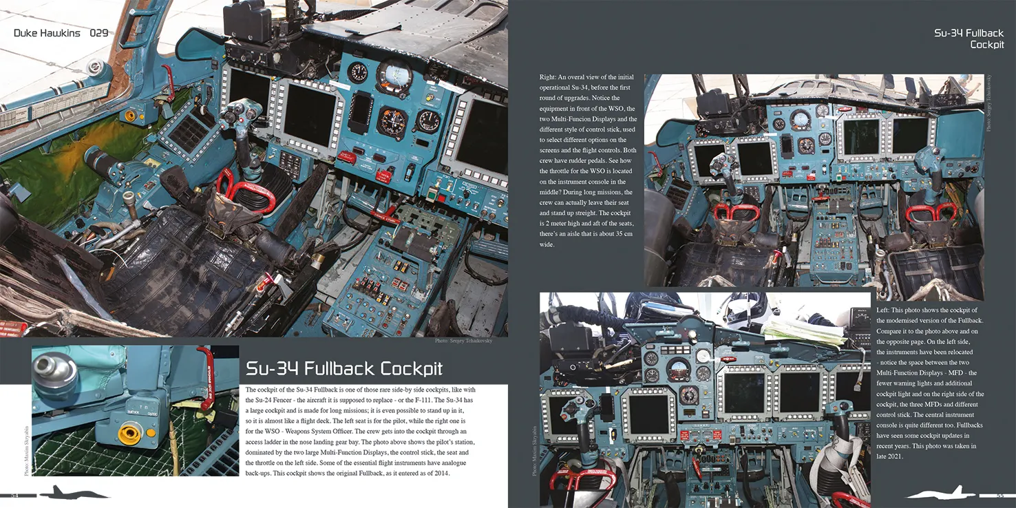 Duke Hawkins Sukhoi Su-34 Fullback bok cockpit