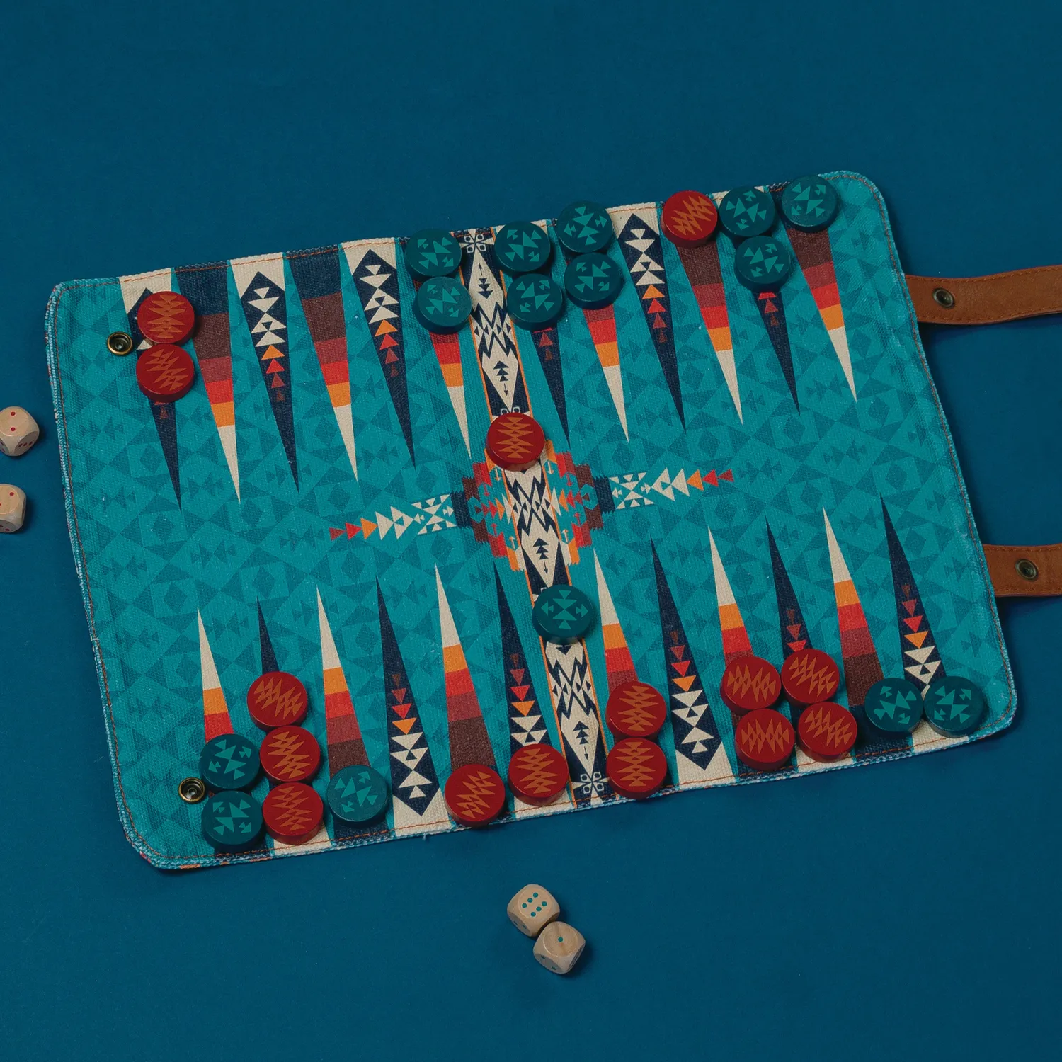 Abrams and Chronicle Pendleton Backgammon brettspill reise