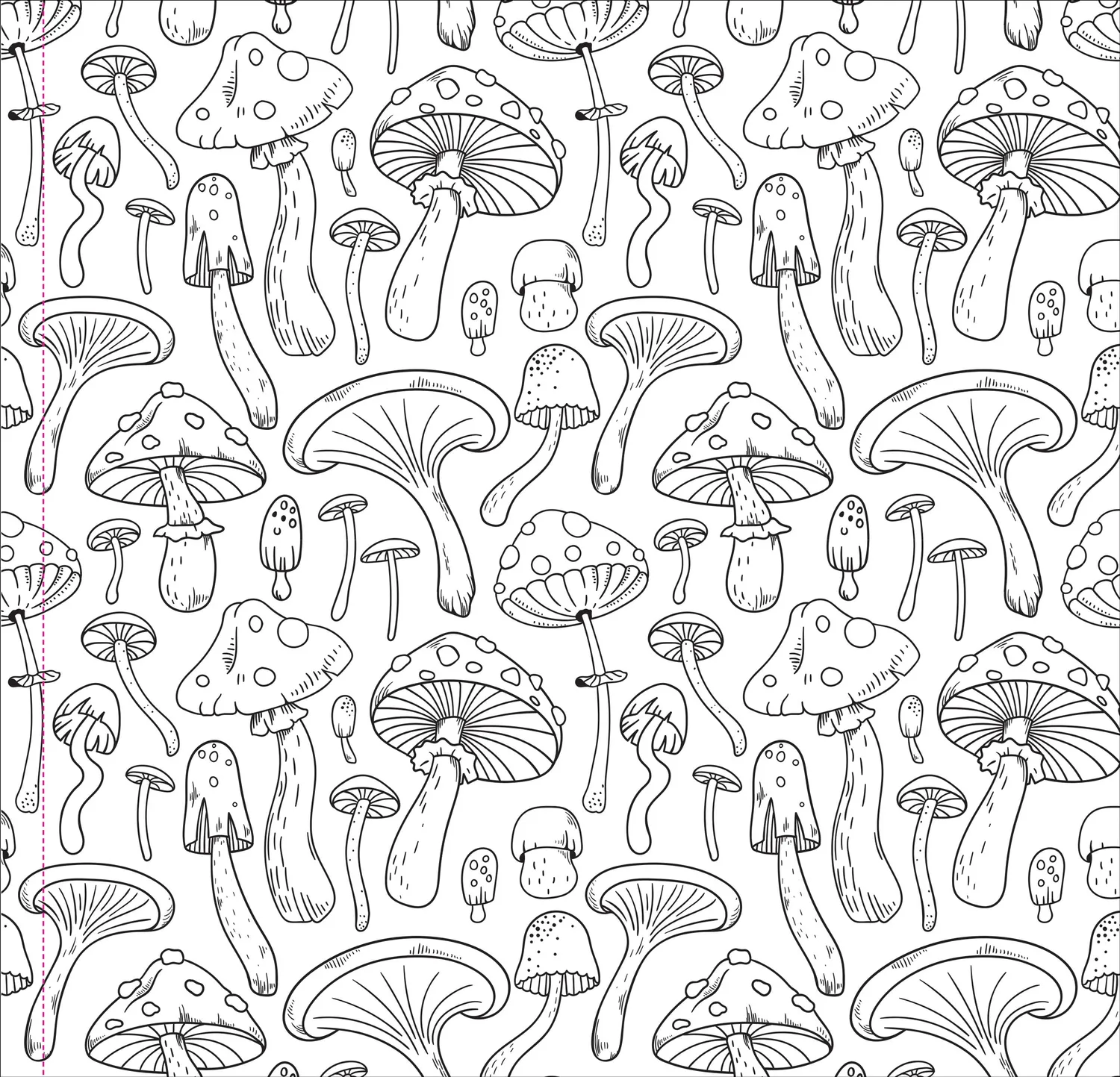 Peter Pauper Press Mushrooms fargeleggingsbok for voksne