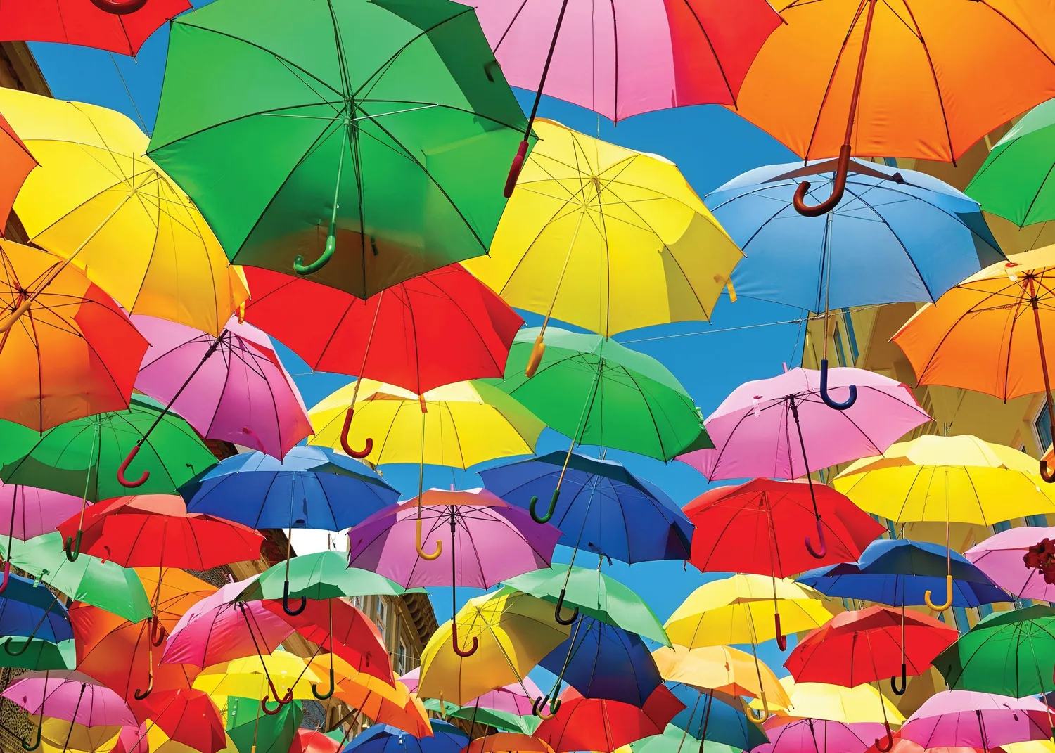 Peter Pauper Press All the Umbrellas puslespill 1000 brikker