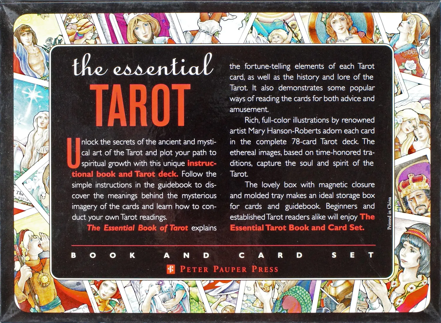 Peter Pauper Press Essential Tarot bok og kortsett 78 kort