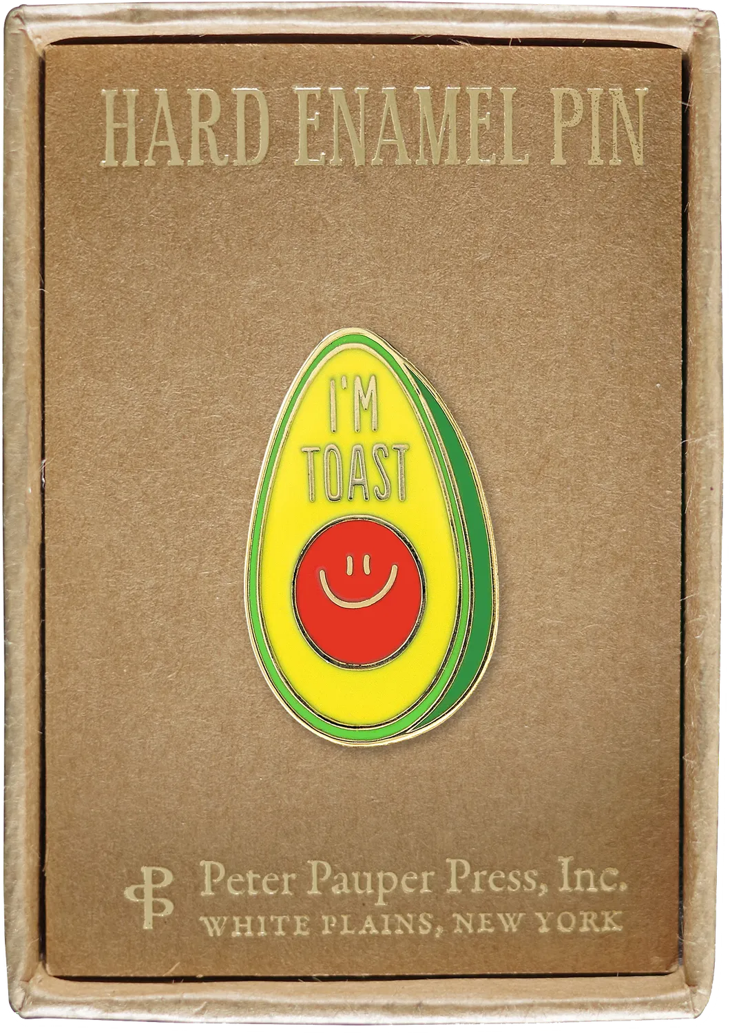 Peter Pauper Press Avocado emaljepinne i gaveeske