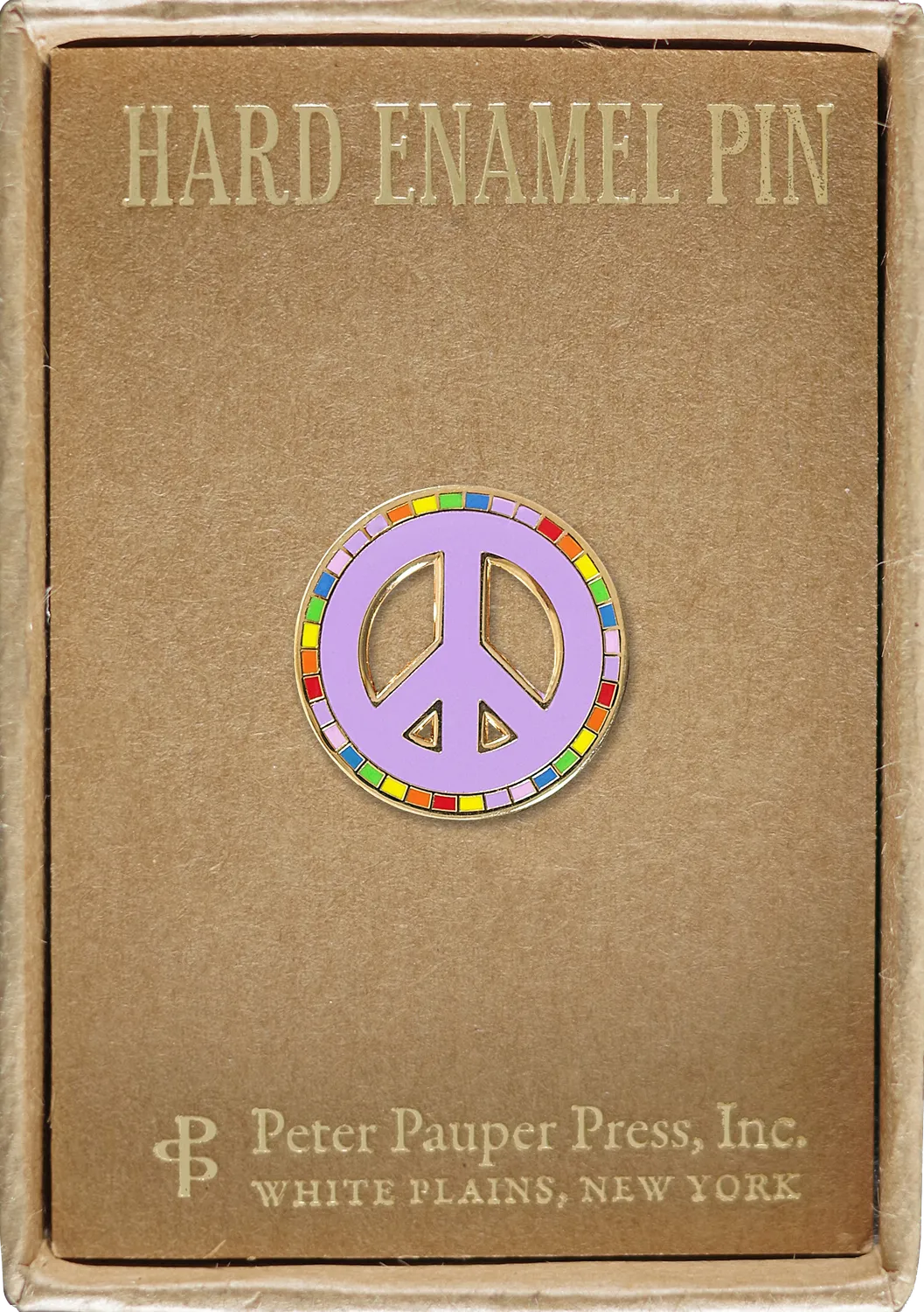 Peter Pauper Press Peace emaljepin hard emalje gaveeske