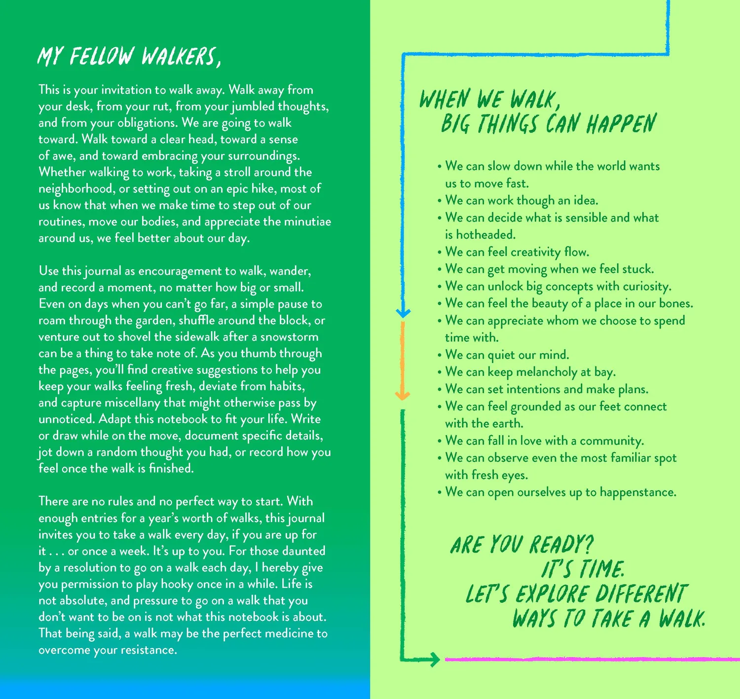 Abrams Chronicle Books Walk & Wonder dagbok udatert tur