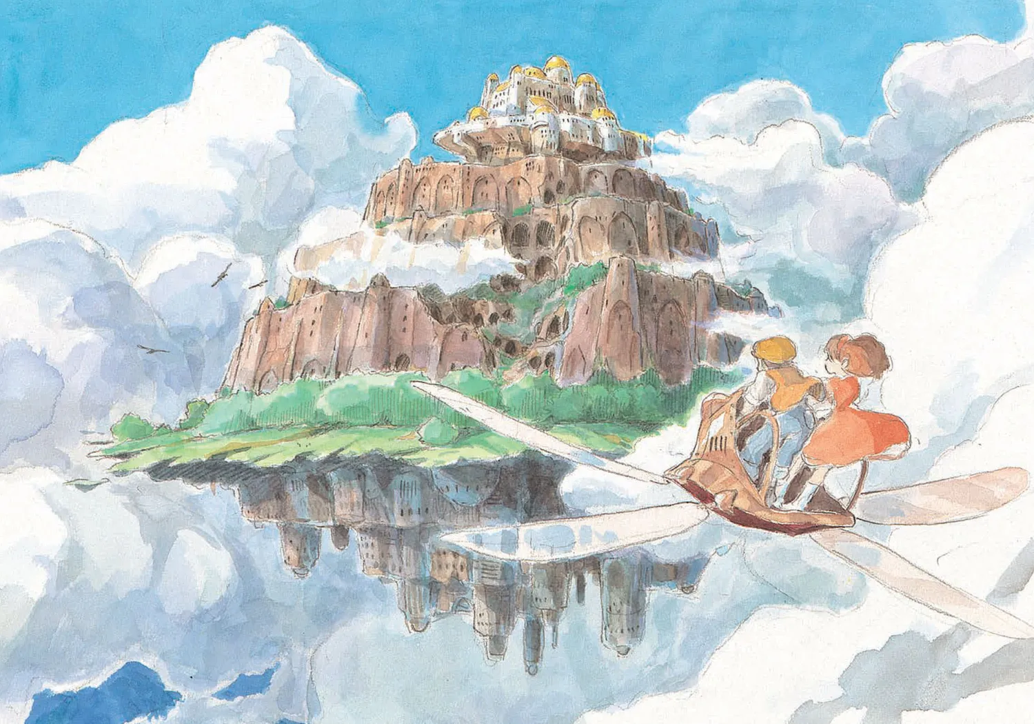 Studio Ghibli Castle in the Sky journal notatbok skisse
