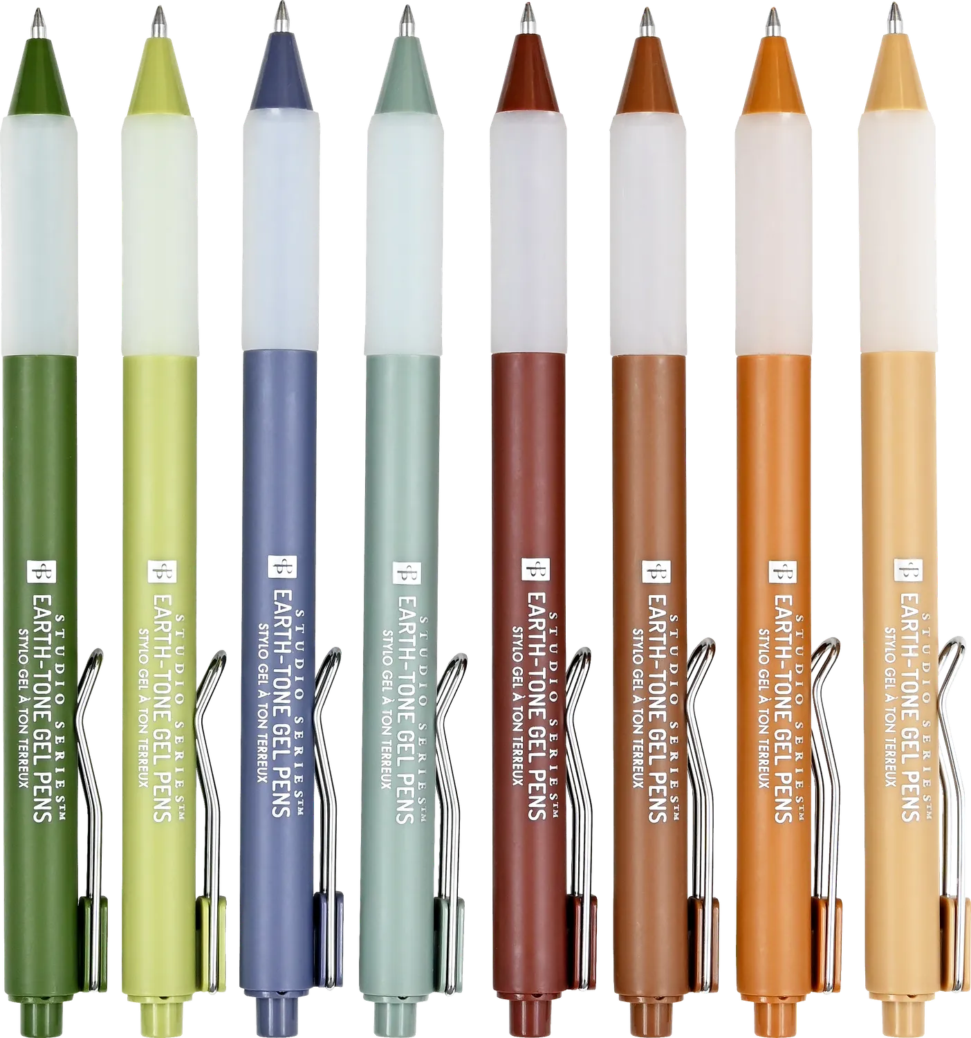 Peter Pauper Press Earth-Tone gelpenner 8 stk 0,5 mm