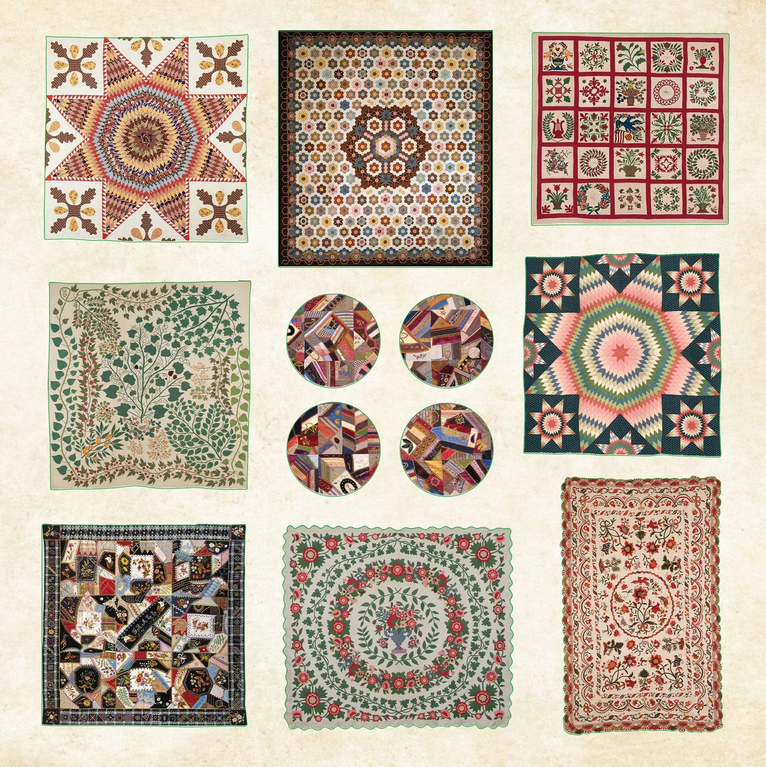 Peter Pauper Press Museum Treasures klistremerkebok 740 stk kunst