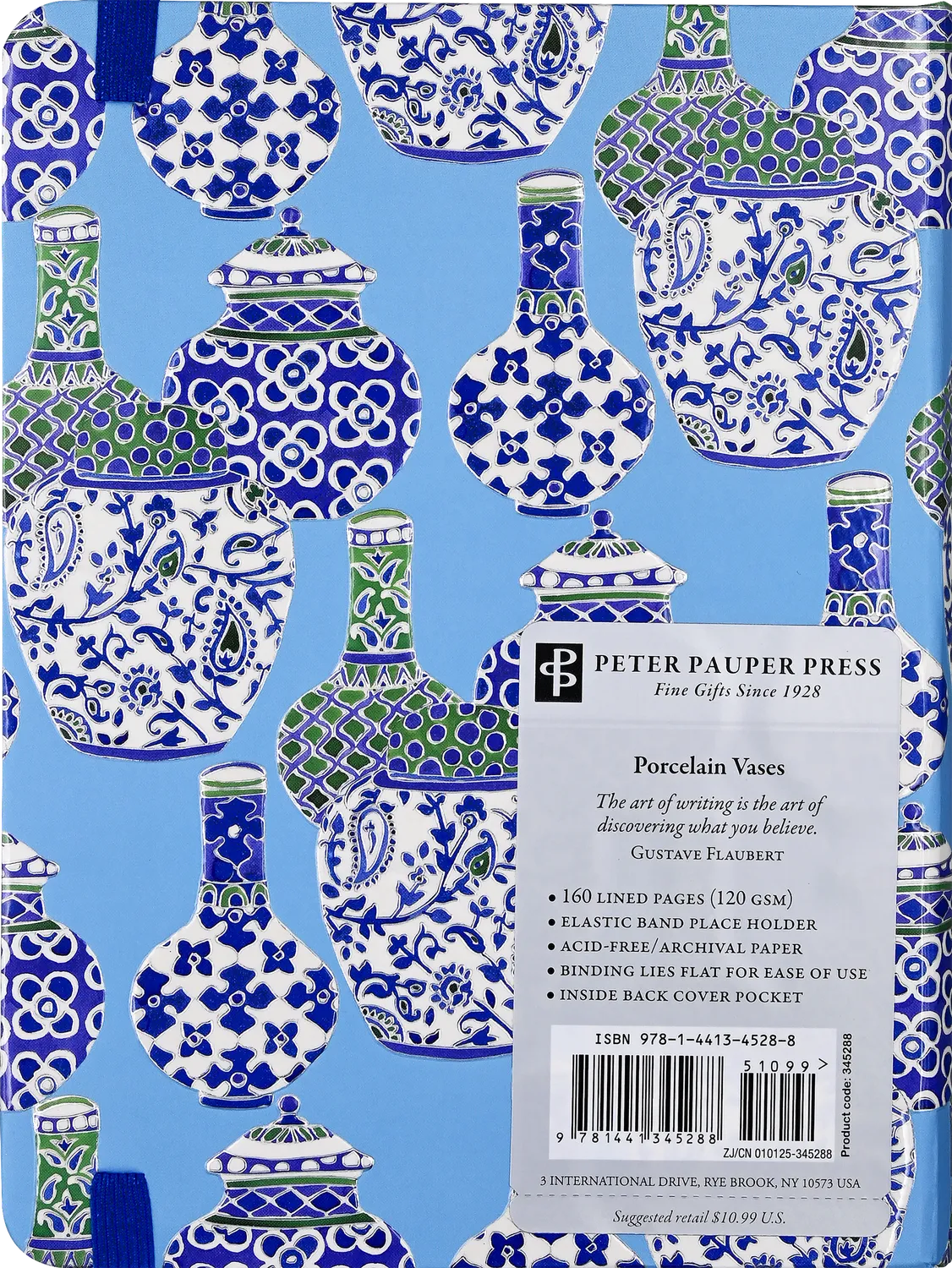Peter Pauper Press Porcelain Vases notatbok linjert 160 sider