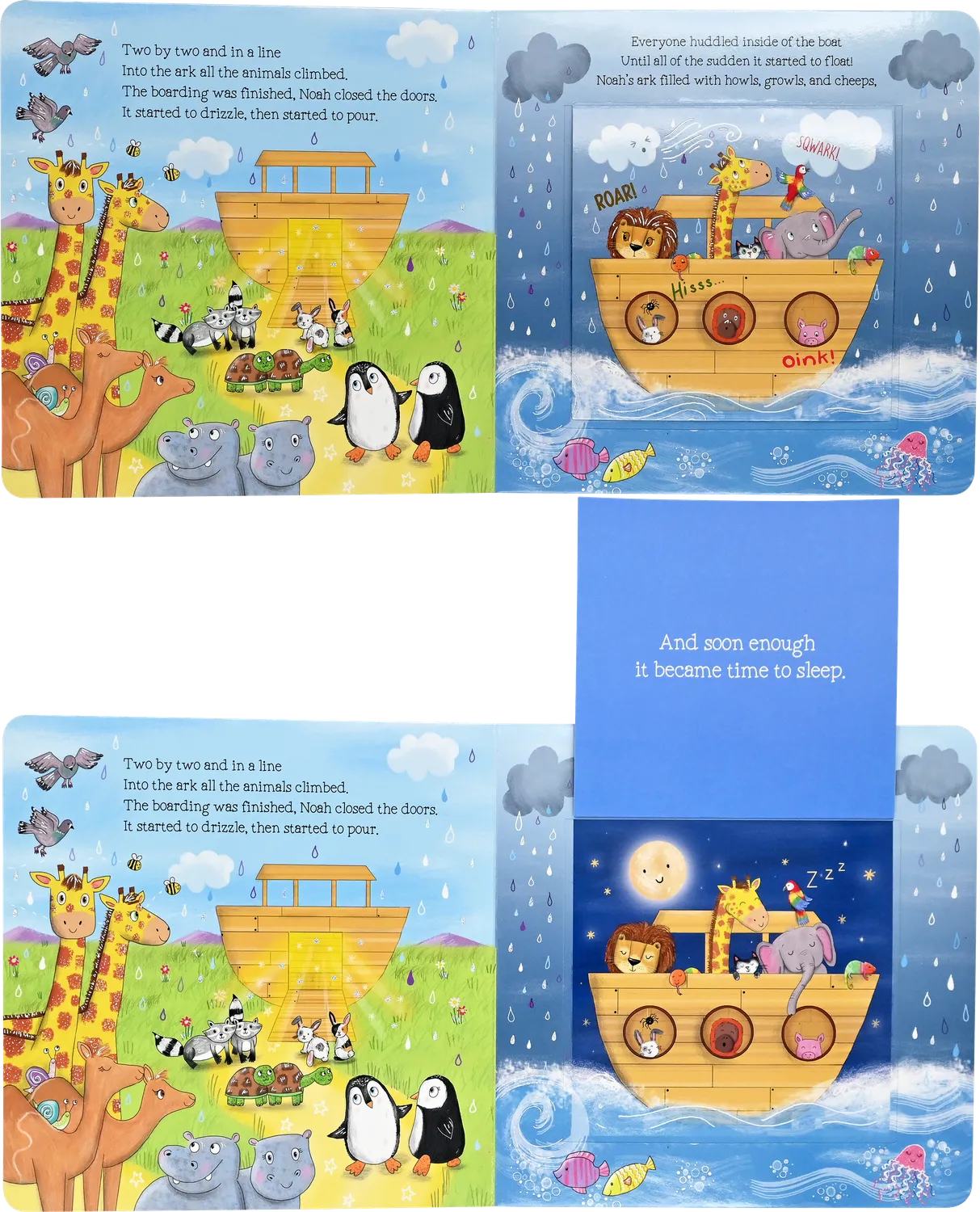 Peter Pauper Press Good Night Noah's Ark pappbok klaffer