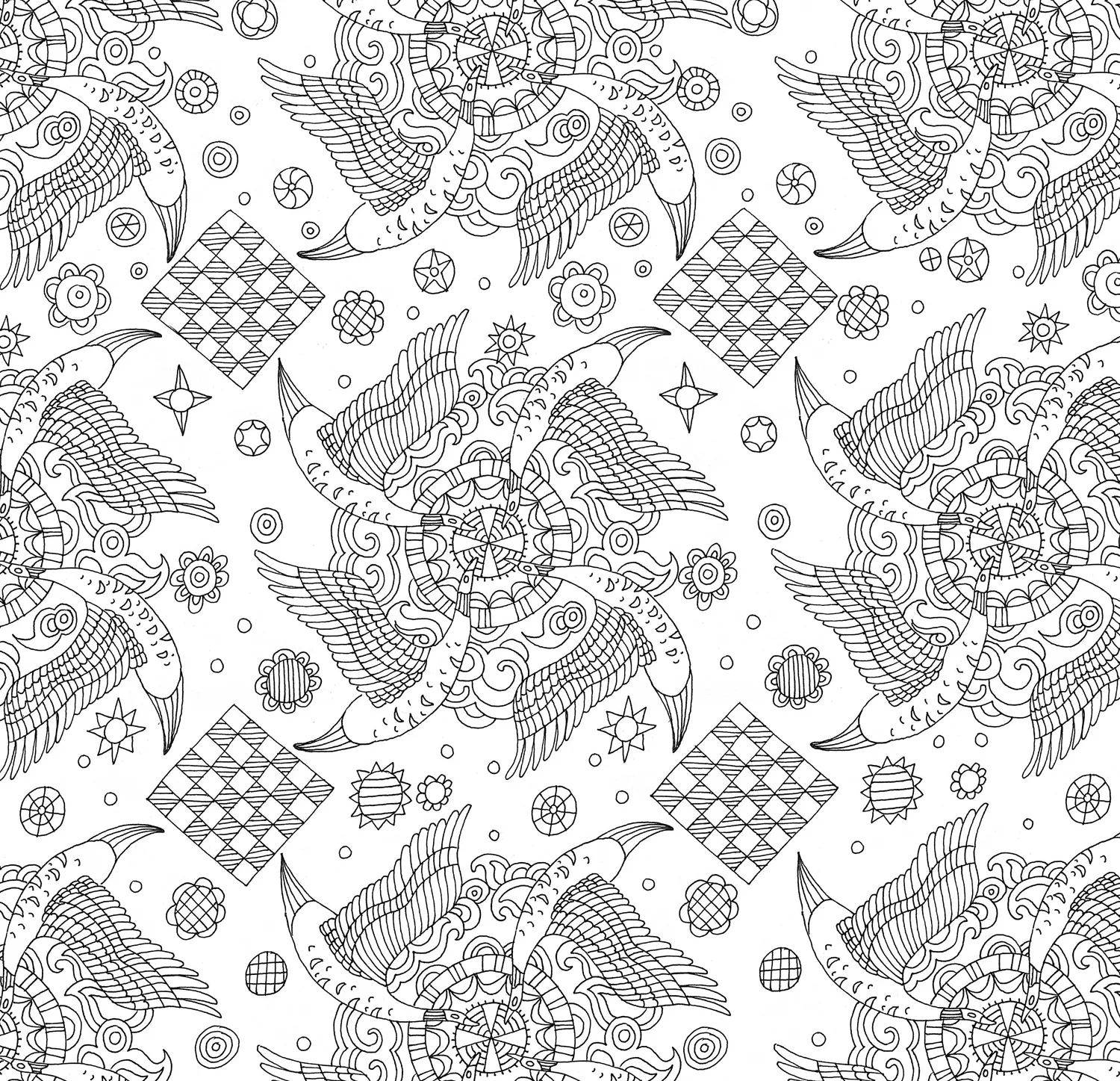 Peter Pauper Press Zen Garden Artist's Coloring Book fargeleggingsbok