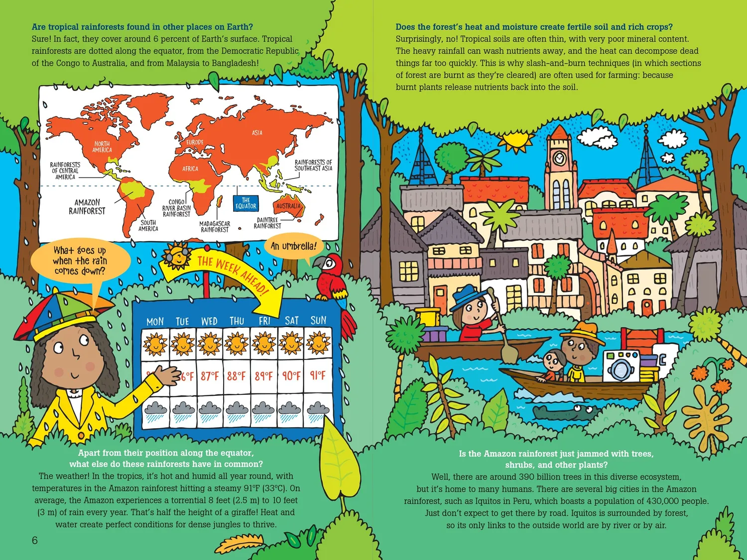 Peter Pauper Press 100 Questions Amazon Rainforest faktabok