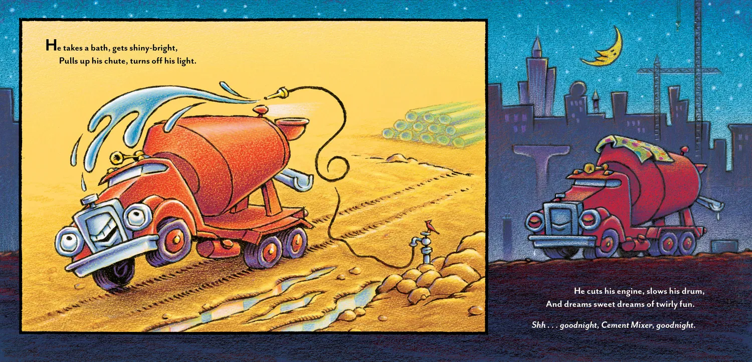 Abrams and Chronicle Goodnight Construction Site bok deluxe maskiner