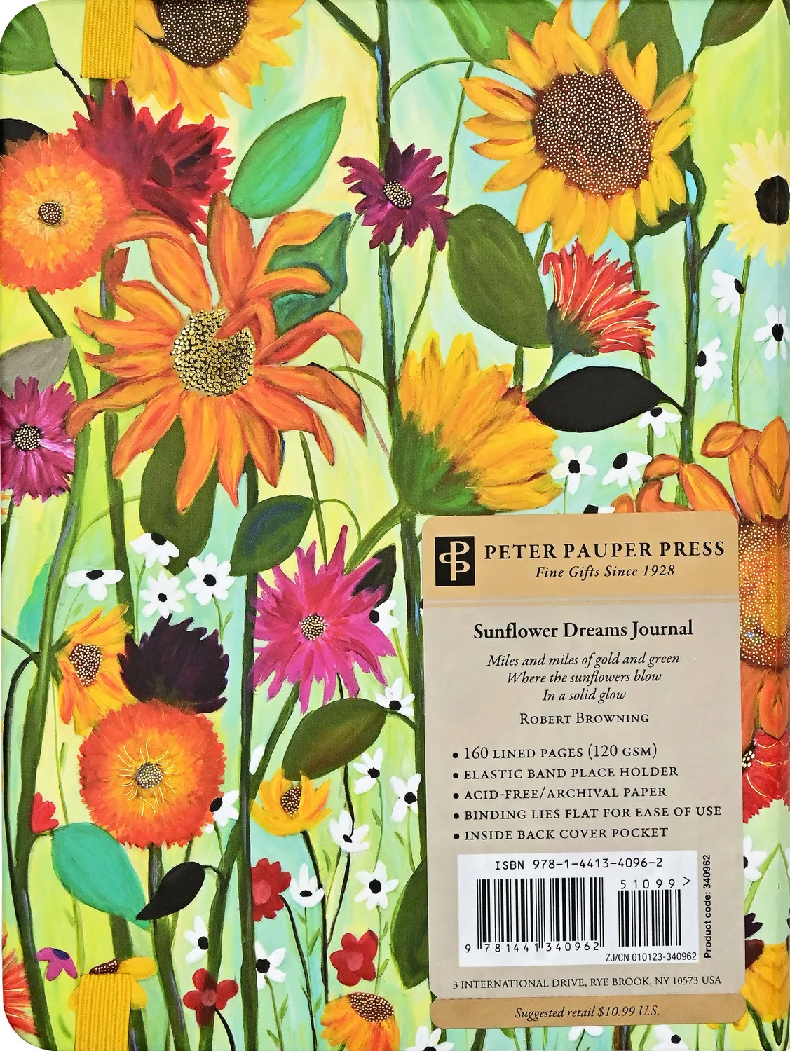 Peter Pauper Press Sunflower Dreams dagbok 160 sider