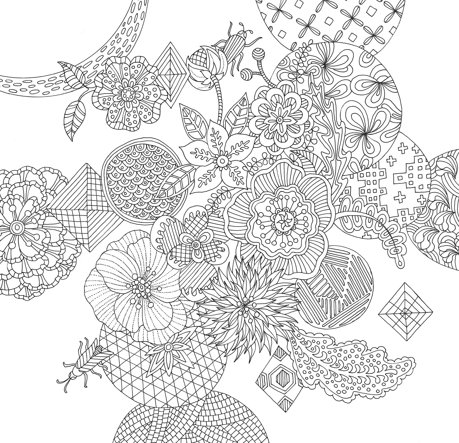 Peter Pauper Press Zen Garden Artist's Coloring Book fargeleggingsbok