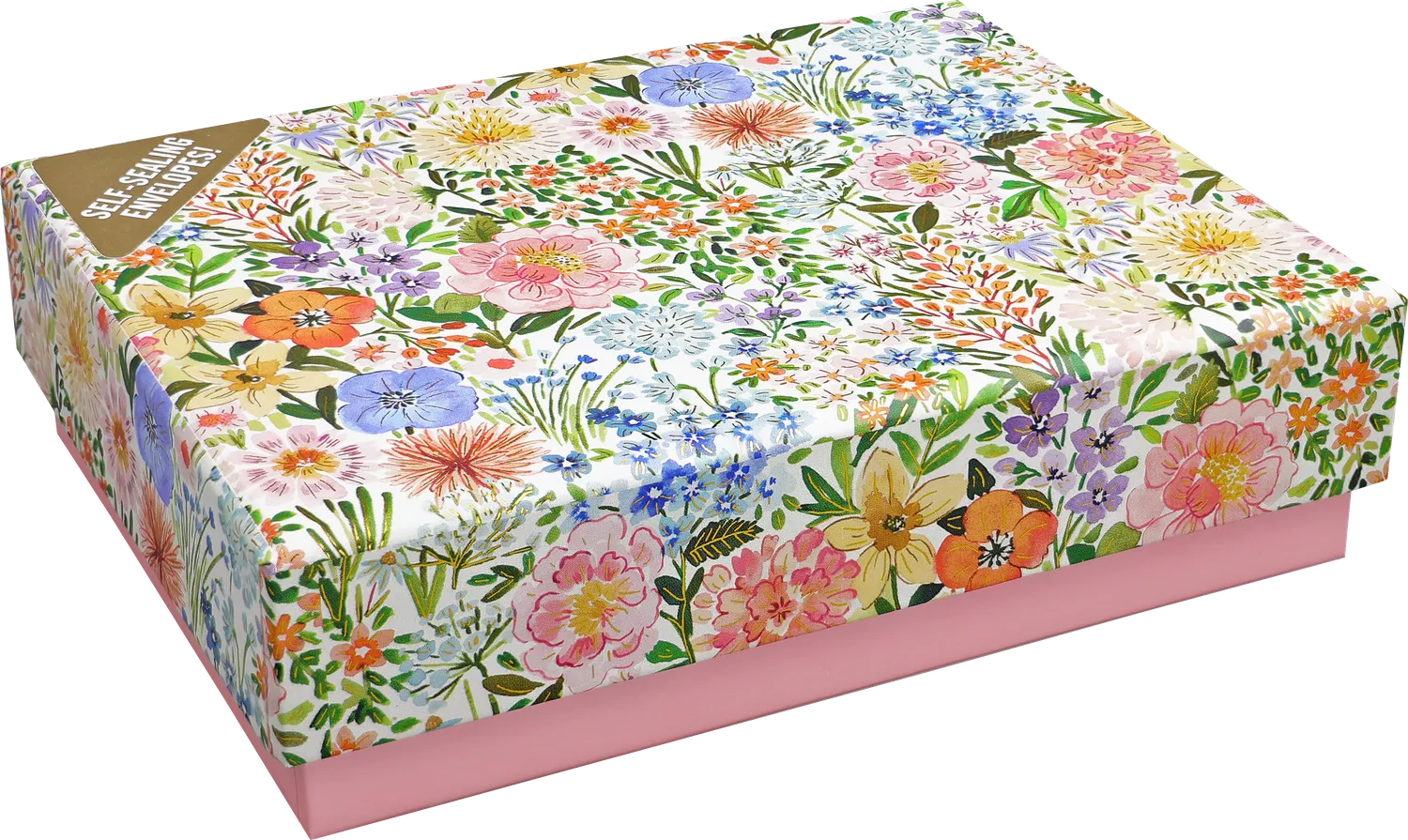 Peter Pauper Press Floral Blooms notatkort 14-pakning med gullfolie