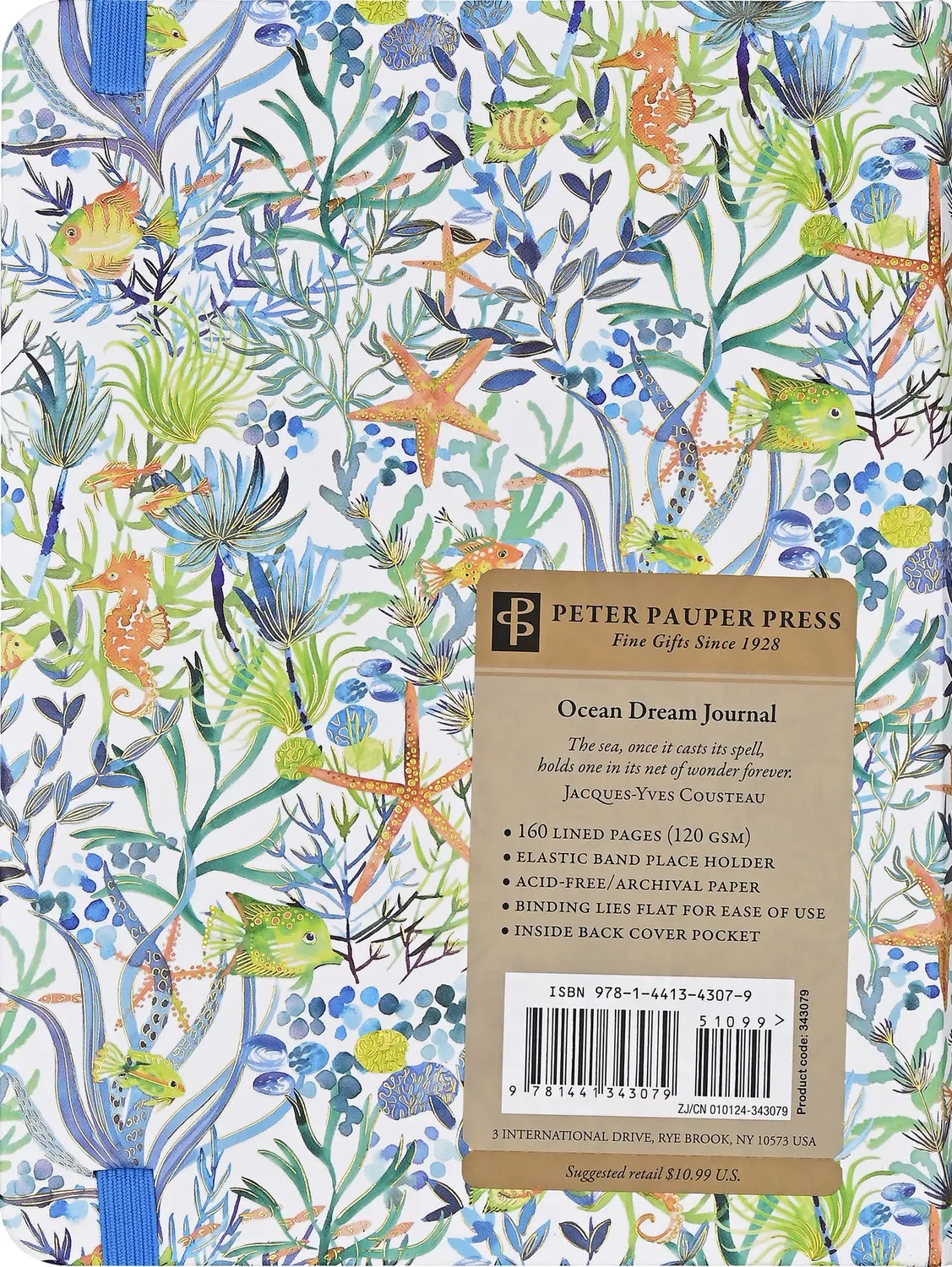 Peter Pauper Press Ocean Dream Journal dagbok 160 sider havmotiv