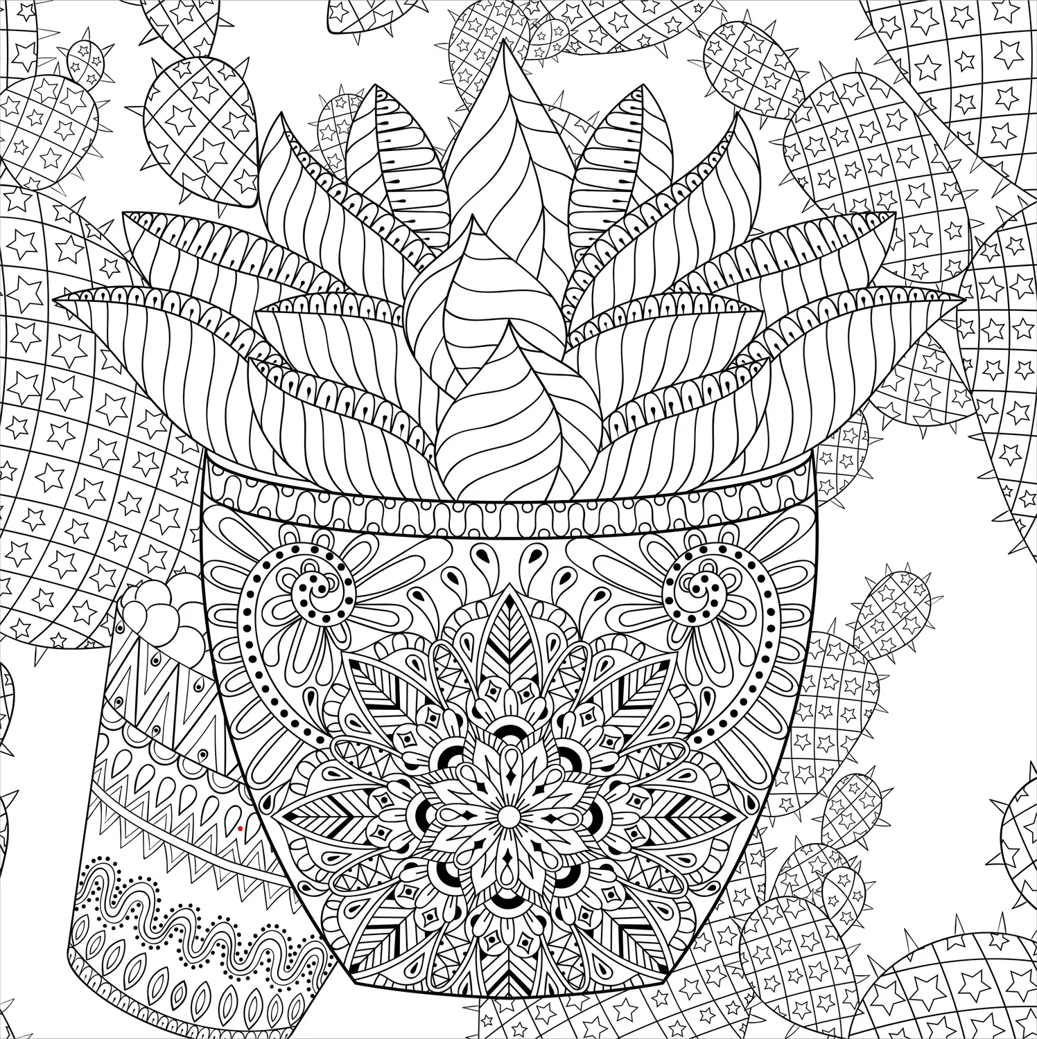 Peter Pauper Press Succulents fargeleggingsbok 31 motiver
