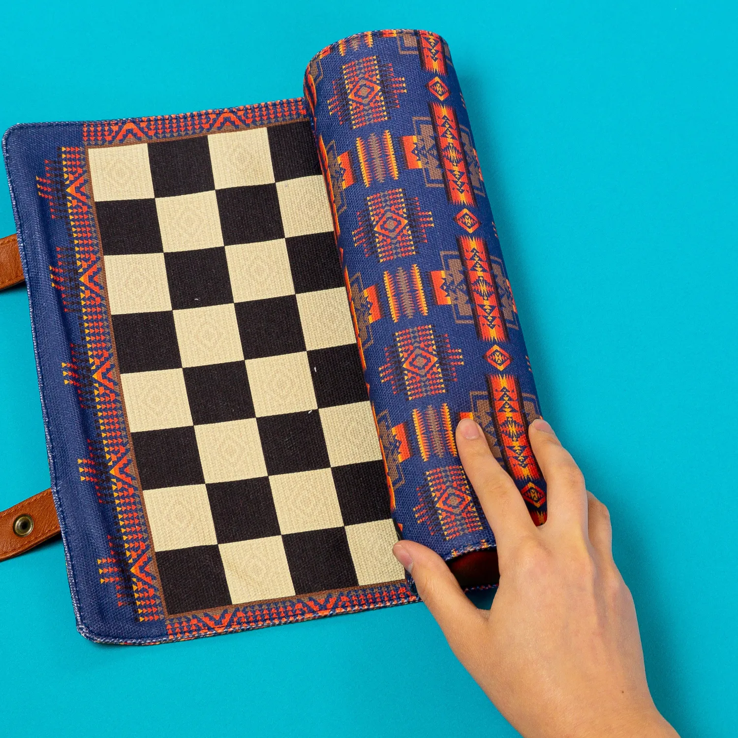 Pendleton Chess & Checkers reisespill sjakk rullbar