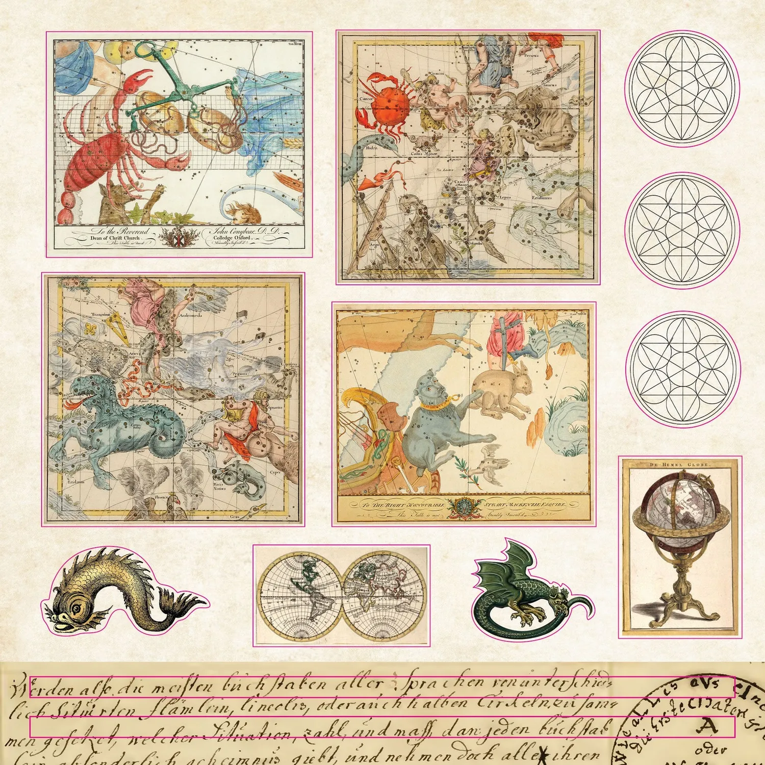 Peter Pauper Press Celestial Wonders klistremerkebok 900