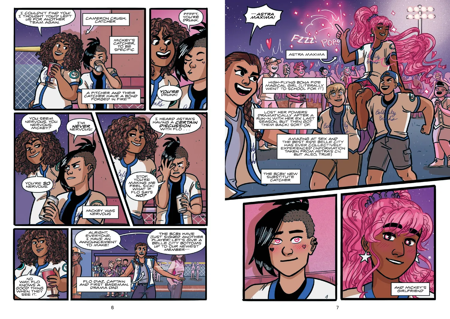 Abrams Grand Slam Romance 2 Major League Hotties tegneserie