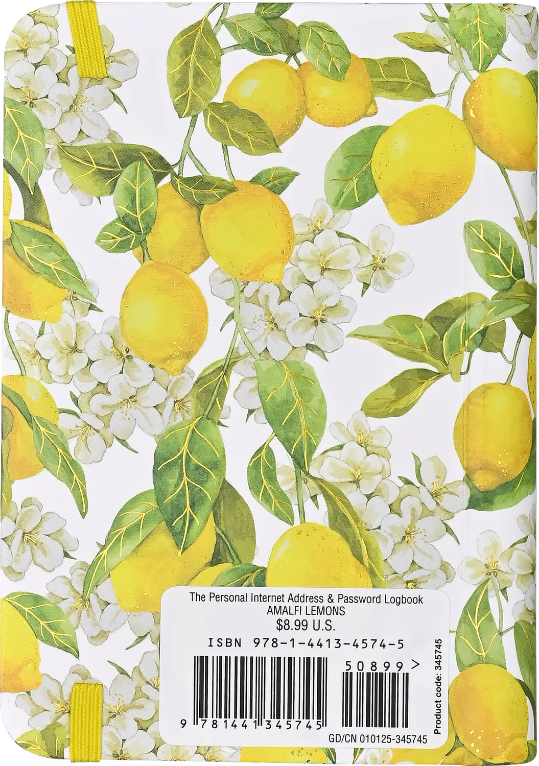 Peter Pauper Press Amalfi Lemons passordbok liten