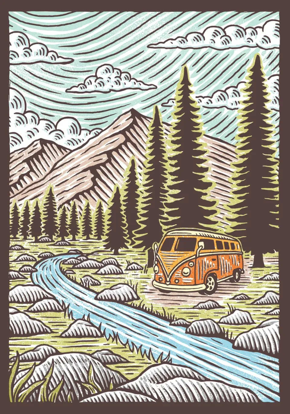Chronicle Books Great Outdoors Flexi Journal linjert tur