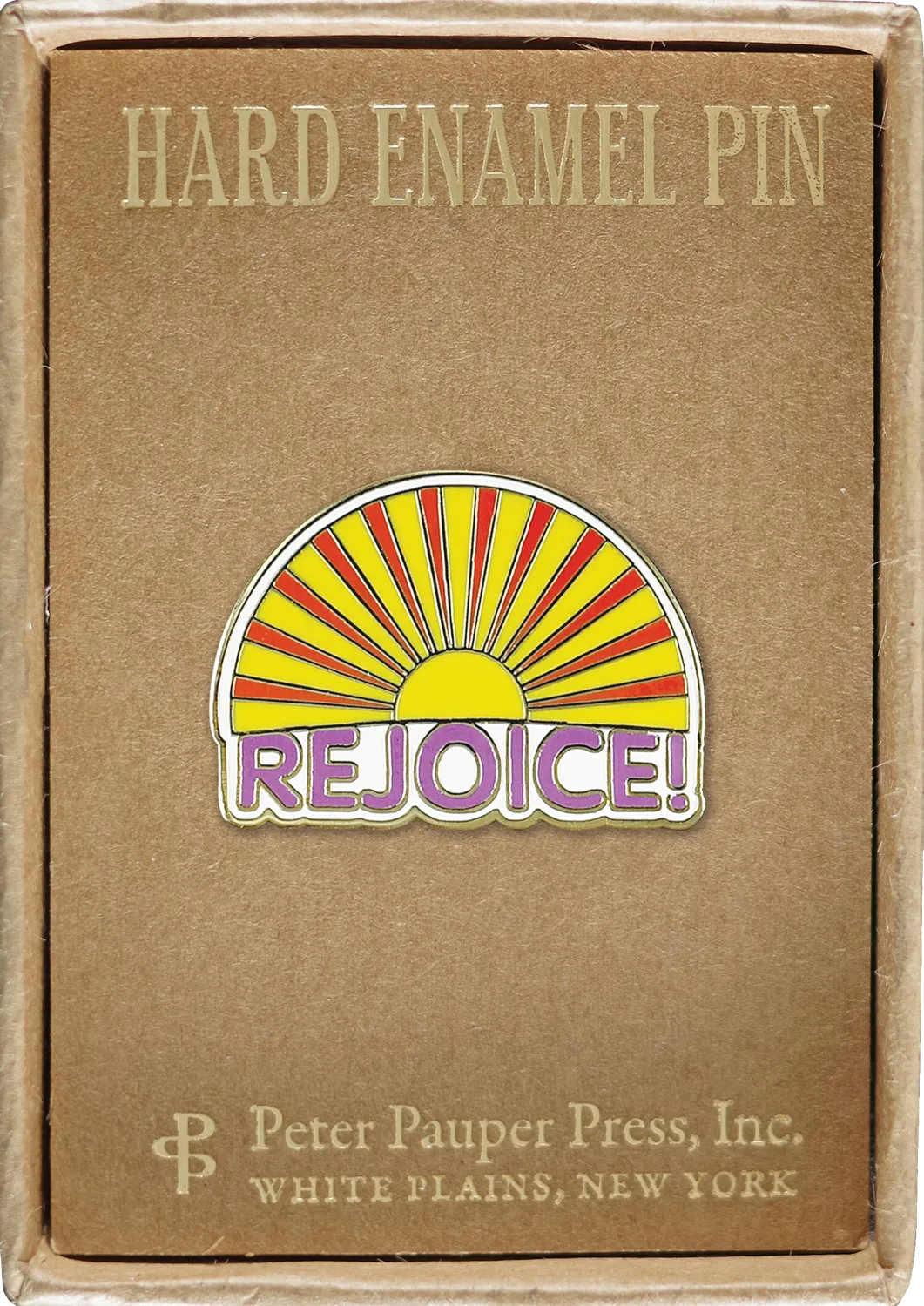 Peter Pauper Press Rejoice Sunrise emaljepin soloppgang