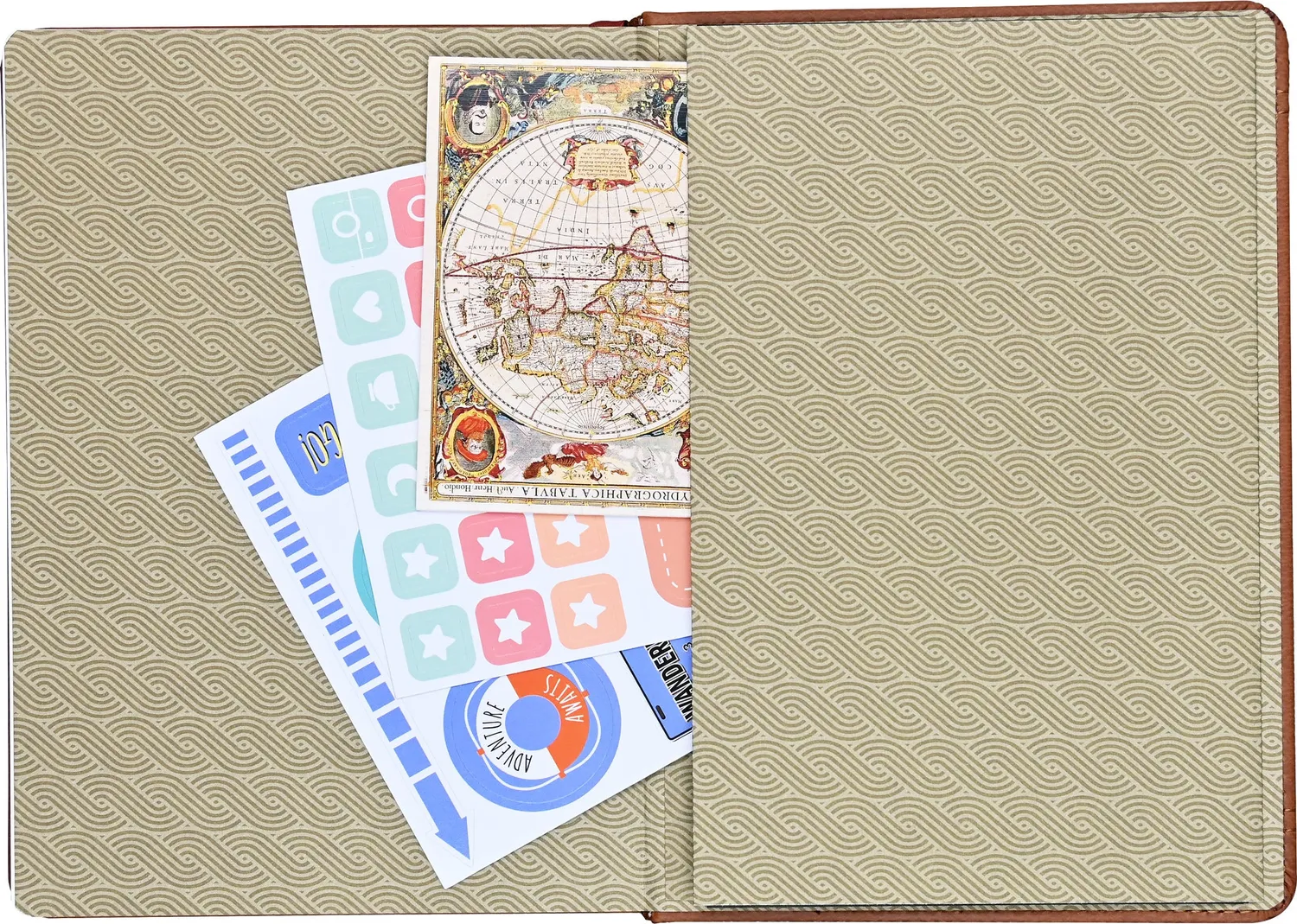 Peter Pauper Press Wherever You Go notatbok 176 sider linjert