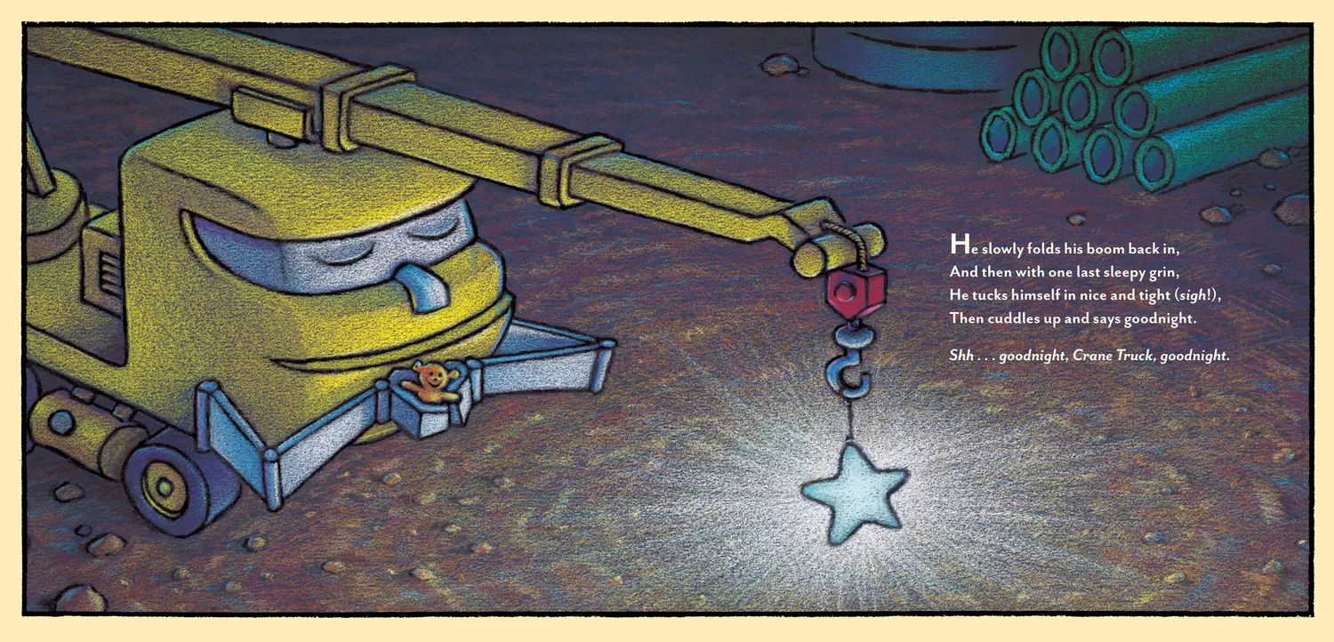 Abrams and Chronicle Goodnight Construction Site bok deluxe maskiner