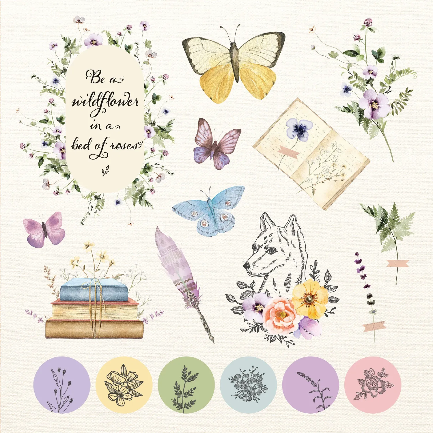 Peter Pauper Press Boho Dreams klistremerkebok