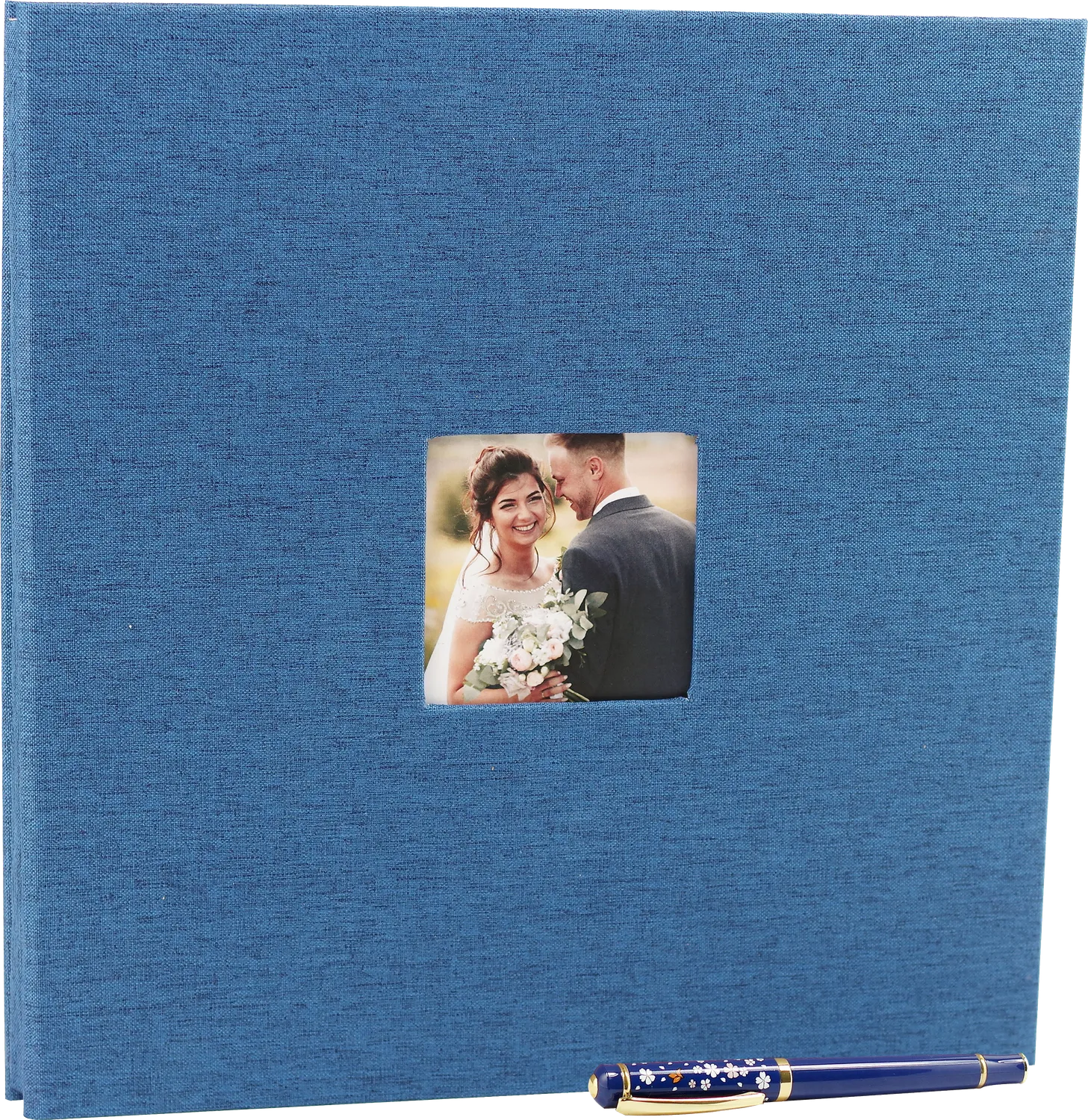 Peter Pauper Press Blue Linen fotoalbum 40 sider blå