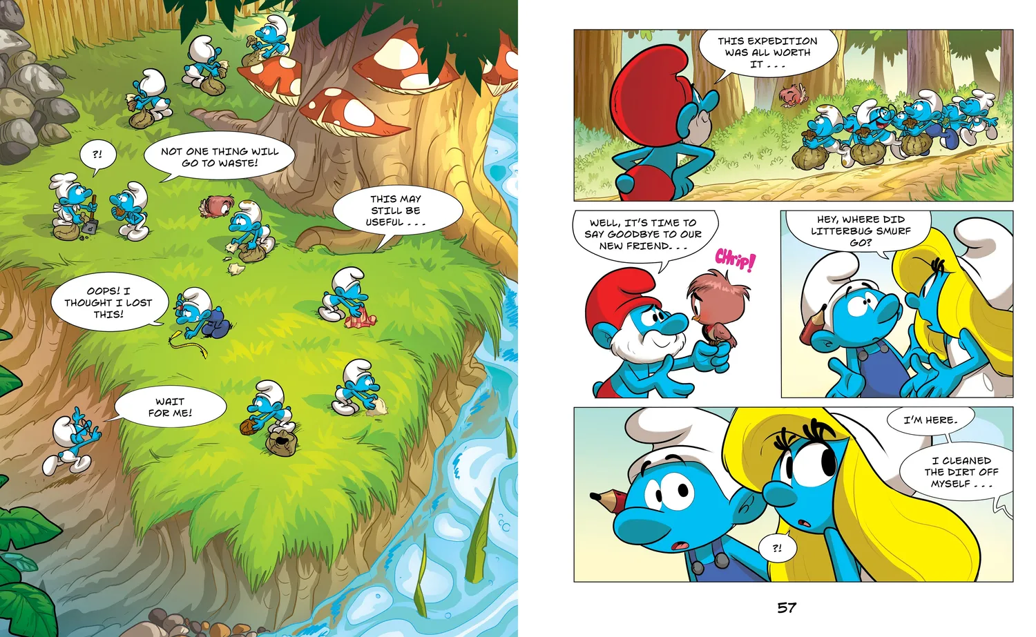 Abrams and Chronicle We Are Smurfs Bright New Days 3 tegneserie
