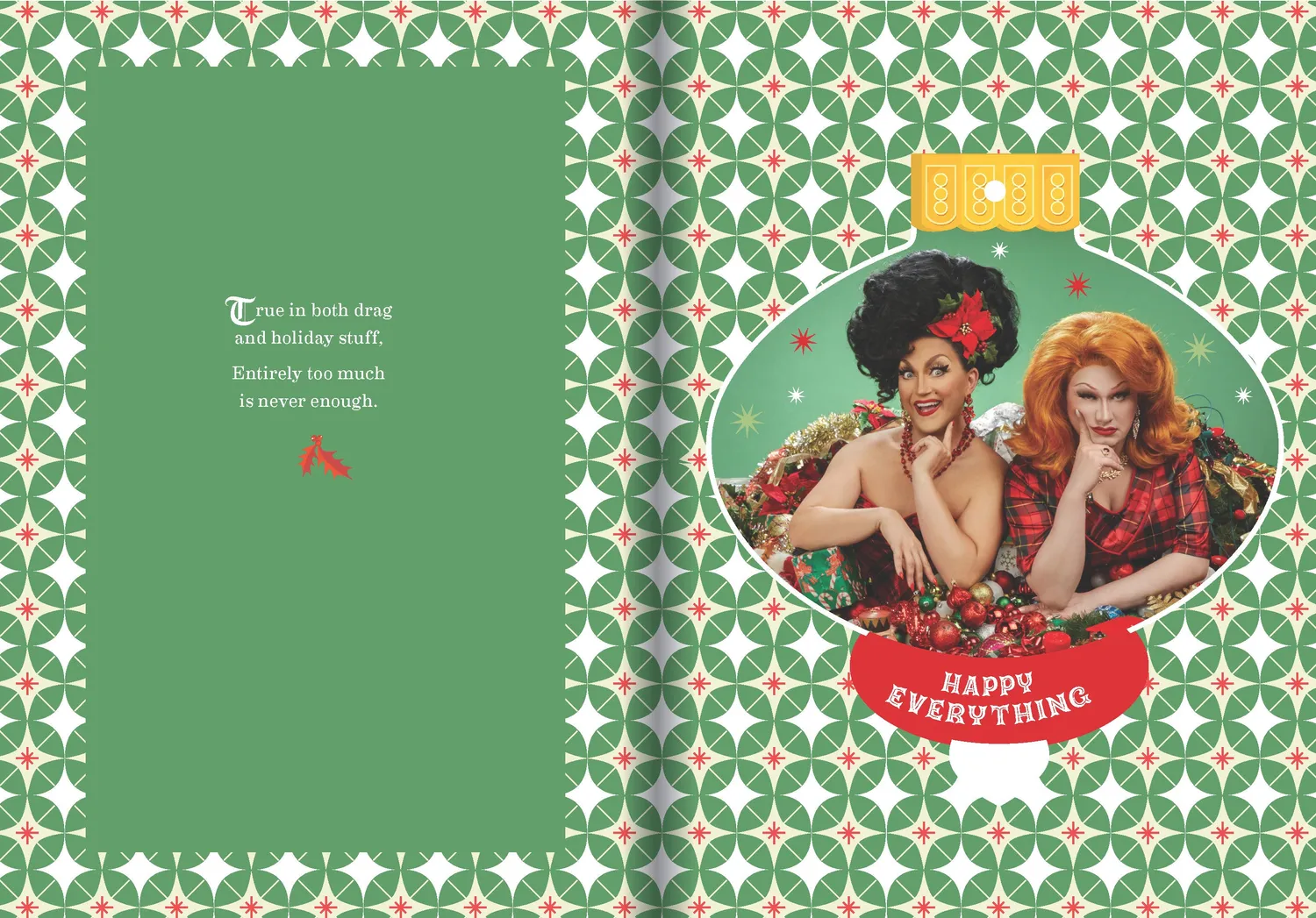 Jinkx & DeLa 12 julepynt pop-out bok