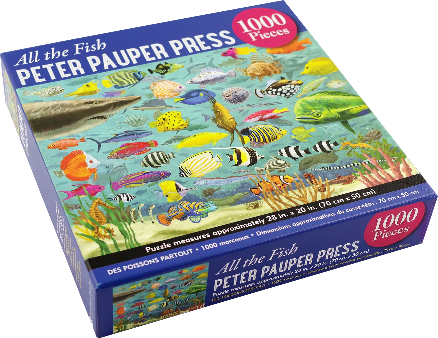 Peter Pauper Press All the Fish puslespill 1000 brikker havmotiv