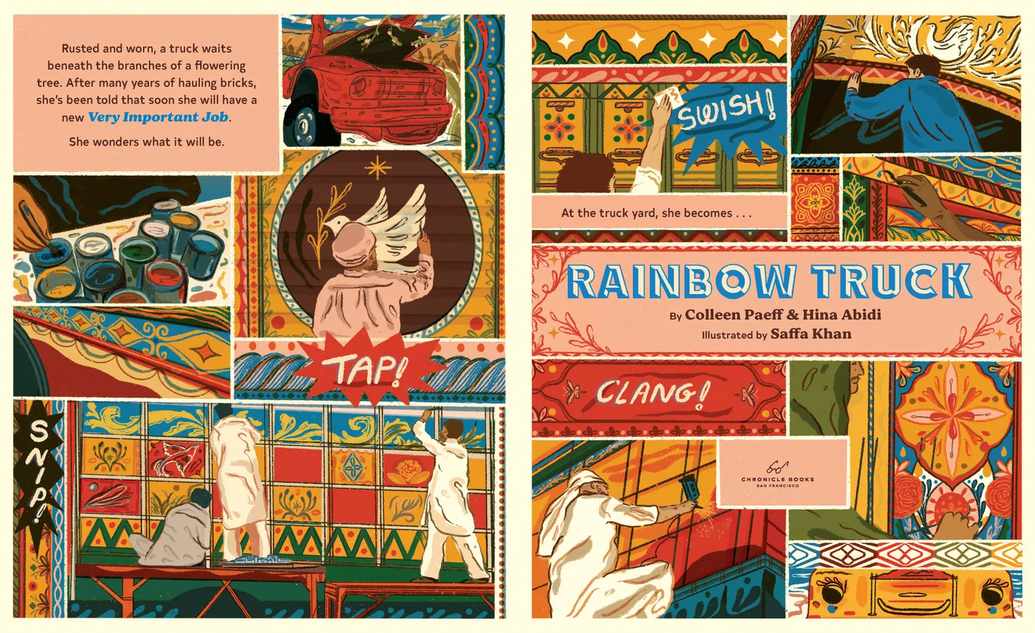 Chronicle Books Rainbow Truck innbundet bildebok