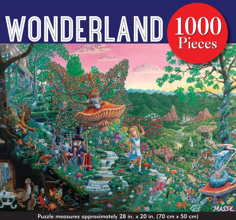 Peter Pauper Press Wonderland puslespill 1000 brikker Alice