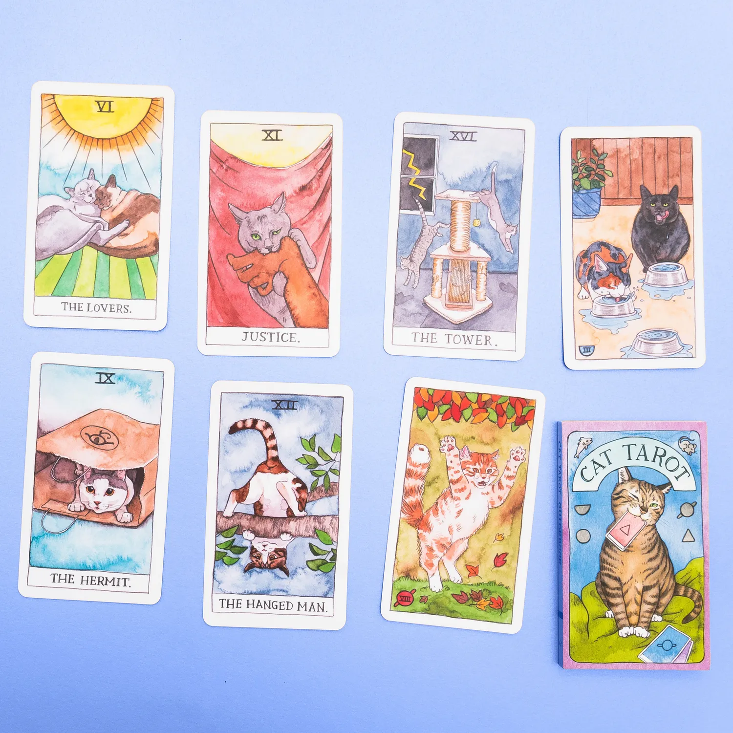 Chronicle Cat Tarot tarotkort 78 kort med guidebok