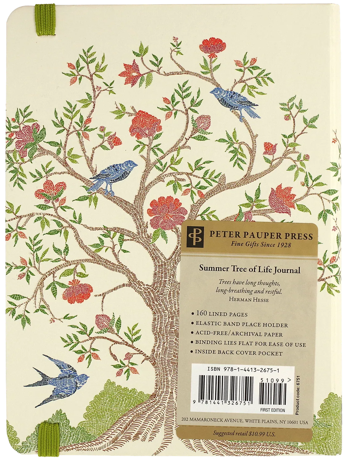Peter Pauper Press Summer Tree of Life journal linjert