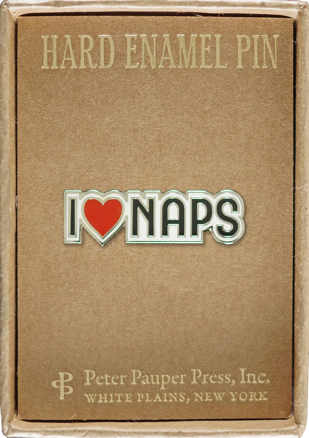 Peter Pauper Press I Love Naps emaljenål tekst
