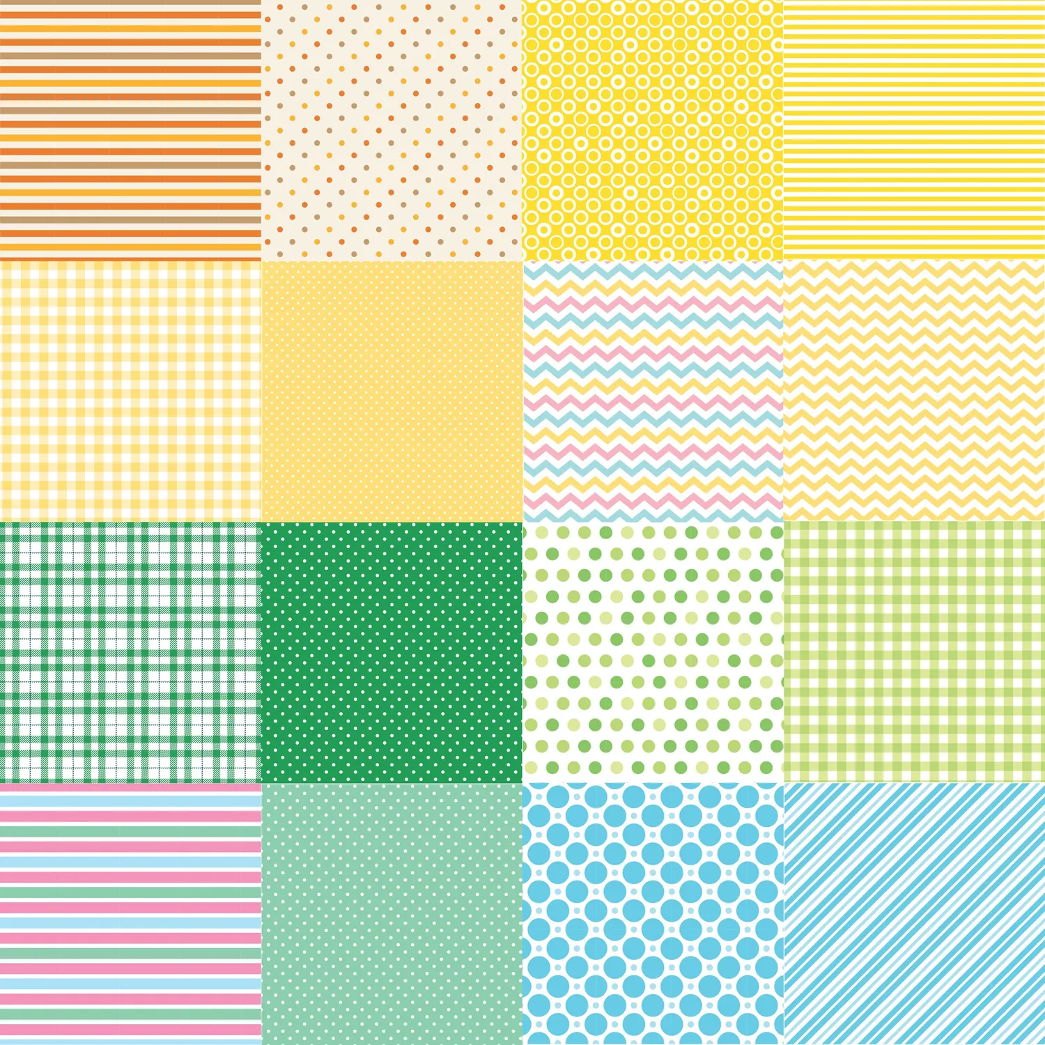 Peter Pauper Press Stripes Dots Plaids papirblokk 64 ark