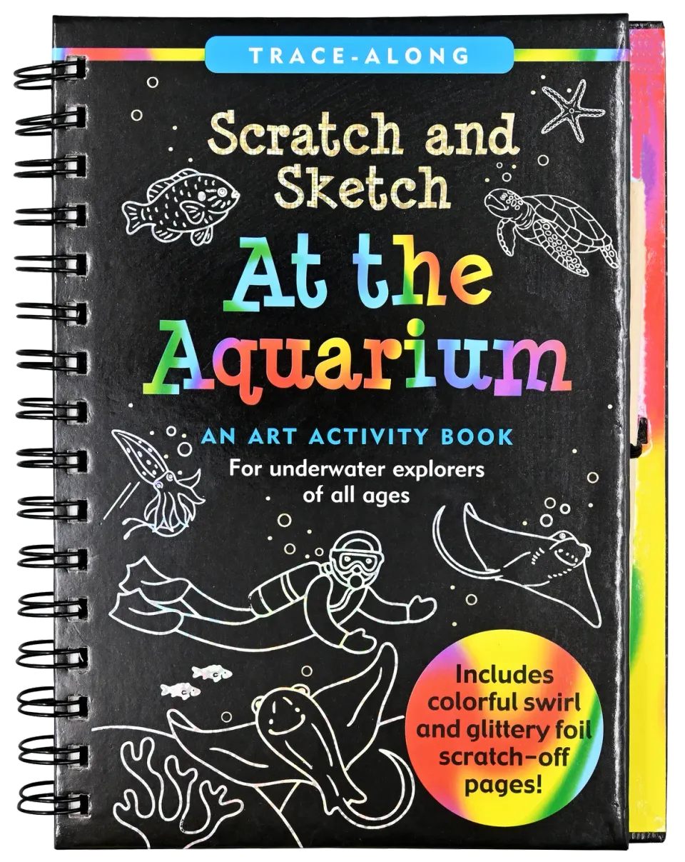 Peter Pauper Press Aquarium Scratch and Sketch skrapebok barn