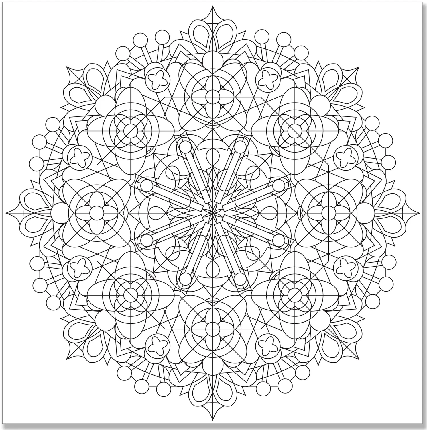 Peter Pauper Press Kaleidoscope Designs Artist's Coloring Book fargebok