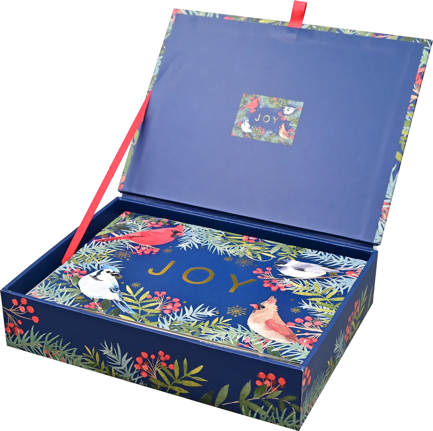 Peter Pauper Press Wings of Joy Deluxe Boxed julekort 20 stk fugler
