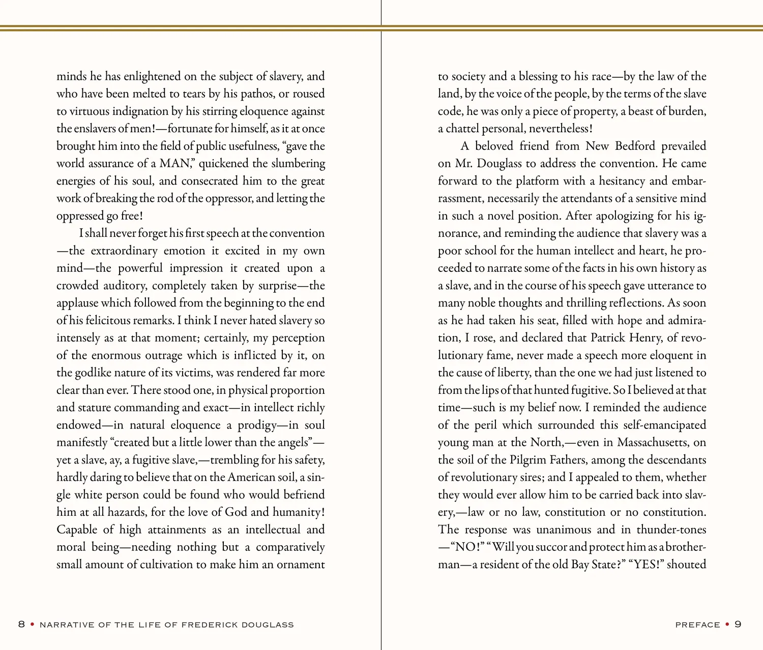 Peter Pauper Press Narrative of the Life of Frederick Douglass bok innbundet gaveutgave
