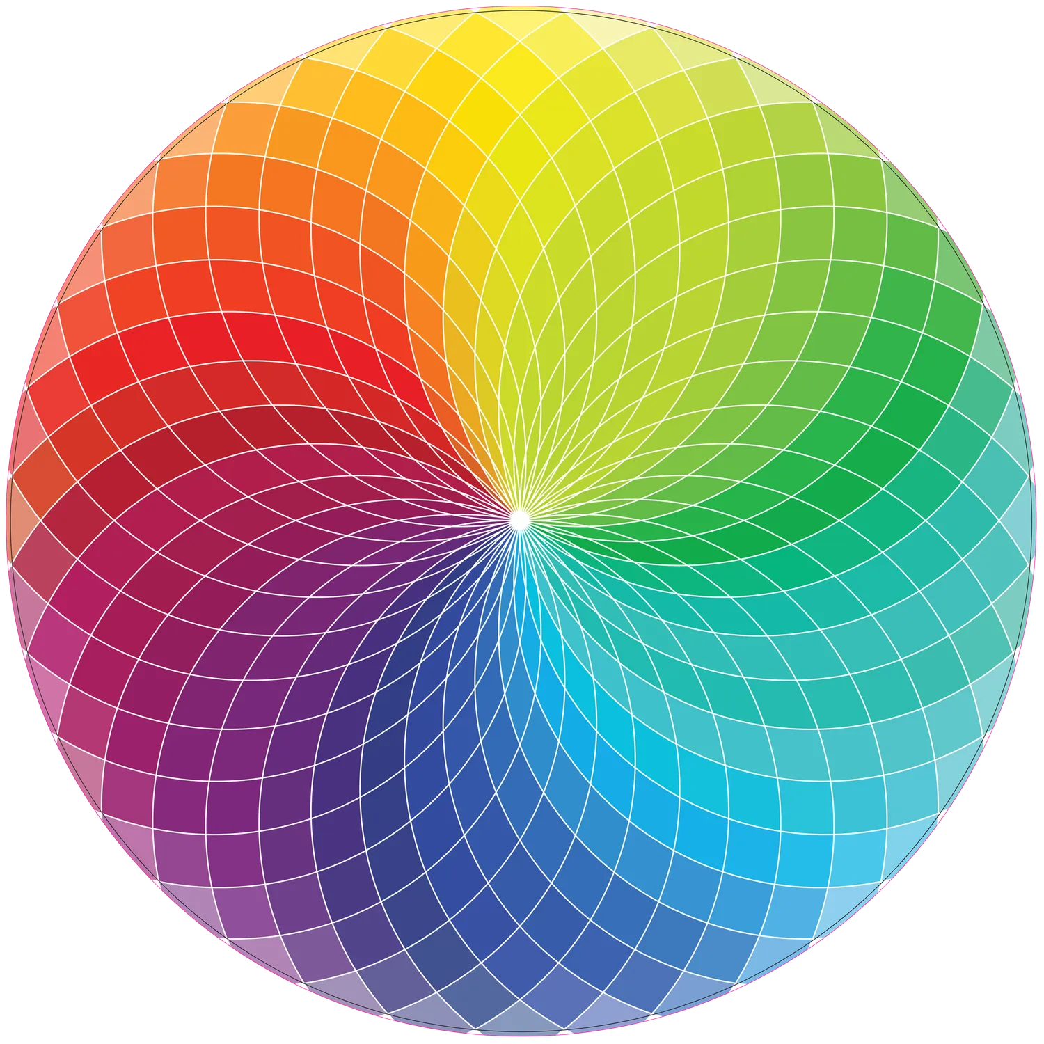 Peter Pauper Press Color Wheel puslespill rundt 1000 brikker